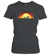 Load image into Gallery viewer, Disney Lion King Gradient Sunset Trio Women Cotton T-Shirt