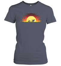 Load image into Gallery viewer, Disney Lion King Gradient Sunset Trio Women Cotton T-Shirt