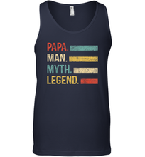 Load image into Gallery viewer, Papa Man Myth Legend T Shirt Vintage For Mens Dad Father Gifts Men Cotton Tank Top