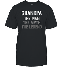 Load image into Gallery viewer, Papa the man, the myth, the legend gift Men Cotton T-Shirt