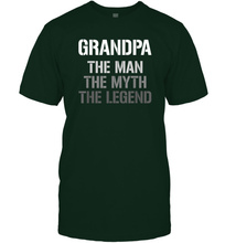Load image into Gallery viewer, Papa the man, the myth, the legend gift Men Cotton T-Shirt