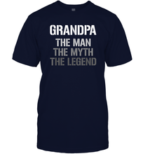 Load image into Gallery viewer, Papa the man, the myth, the legend gift Men Cotton T-Shirt