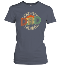 Load image into Gallery viewer, Dad The Man The Myth The Legend T Shirt Vintage Papa Women Cotton T-Shirt