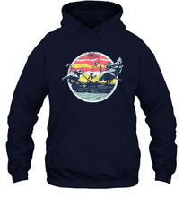 Load image into Gallery viewer, Disney Lion King Distressed Group Circle Scene Graphic Unisex Hooded Sweatshirt