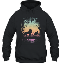 Load image into Gallery viewer, Disney Lion King Gradient Jungle Trio Unisex Hooded Sweatshirt