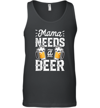 Load image into Gallery viewer, Mama Needs A Beer Funny Mothers Day Women Family Matching Men Cotton Tank Top