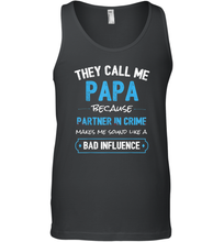 Load image into Gallery viewer, Funny Grandpa Gifts Shirts, Papa Partner In Crime Gifts Men Cotton Tank Top