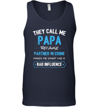Load image into Gallery viewer, Funny Grandpa Gifts Shirts, Papa Partner In Crime Gifts Men Cotton Tank Top