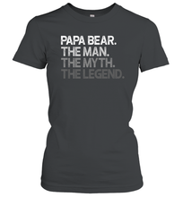 Load image into Gallery viewer, Papa the man, the myth, the legend Women Cotton T-Shirt