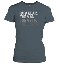 Load image into Gallery viewer, Papa the man, the myth, the legend Women Cotton T-Shirt