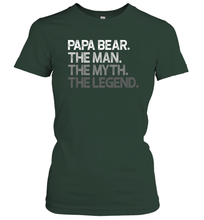 Load image into Gallery viewer, Papa the man, the myth, the legend Women Cotton T-Shirt