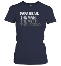 Load image into Gallery viewer, Papa the man, the myth, the legend Women Cotton T-Shirt