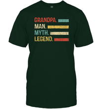 Load image into Gallery viewer, Grandpa The Man The Myth The Legend T Shirt Pop Pop Men Cotton T-Shirt