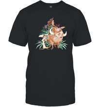Load image into Gallery viewer, Disney Lion King Timon And Pumba Doodle Men Cotton T-Shirt