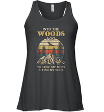 Load image into Gallery viewer, Into The Woods I Go To Lose My Mind And Find My Soul Women Racerback Tank