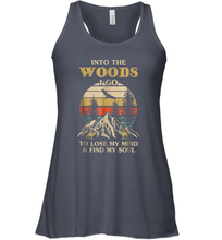 Load image into Gallery viewer, Into The Woods I Go To Lose My Mind And Find My Soul Women Racerback Tank