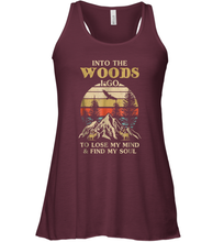Load image into Gallery viewer, Into The Woods I Go To Lose My Mind And Find My Soul Women Racerback Tank
