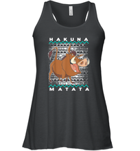 Load image into Gallery viewer, Disney Lion King Pumba Ugly Christmas Women Racerback Tank
