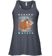 Load image into Gallery viewer, Disney Lion King Pumba Ugly Christmas Women Racerback Tank