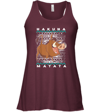 Load image into Gallery viewer, Disney Lion King Pumba Ugly Christmas Women Racerback Tank