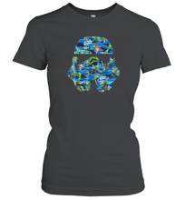 Load image into Gallery viewer, Star Wars Stormtrooper Hawaiian Print Helmet Women Cotton T-Shirt