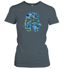 Load image into Gallery viewer, Star Wars Stormtrooper Hawaiian Print Helmet Women Cotton T-Shirt