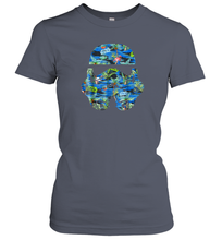 Load image into Gallery viewer, Star Wars Stormtrooper Hawaiian Print Helmet Women Cotton T-Shirt
