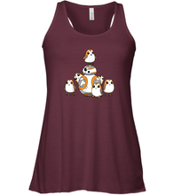 Load image into Gallery viewer, Star Wars Porgs Having Fun With BB 8 Portrait Women Racerback Tank