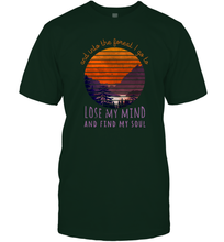 Load image into Gallery viewer, Into the Forest  I Lose My Mind  Hippie Lifestyle Clip Art Men Cotton T-Shirt