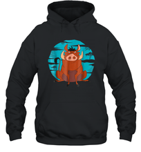 Load image into Gallery viewer, Disney The Lion King Happy Pumbaa Unisex Hooded Sweatshirt