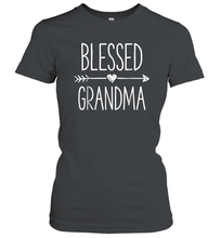 Load image into Gallery viewer, Blessed Grandma T shirt Grandmother Mother Moms Women Gifts Women Cotton T-Shirt