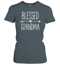Load image into Gallery viewer, Blessed Grandma T shirt Grandmother Mother Moms Women Gifts Women Cotton T-Shirt