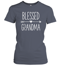Load image into Gallery viewer, Blessed Grandma T shirt Grandmother Mother Moms Women Gifts Women Cotton T-Shirt