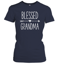 Load image into Gallery viewer, Blessed Grandma T shirt Grandmother Mother Moms Women Gifts Women Cotton T-Shirt