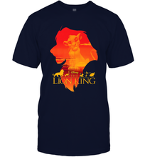 Load image into Gallery viewer, Disney Lion King Simba Silhouette Fill Sunset Poster Men Cotton T-Shirt