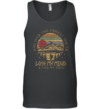 Load image into Gallery viewer, Womens Into The Forest I Go To Lose My Mind Find My Soul Men Cotton Tank Top