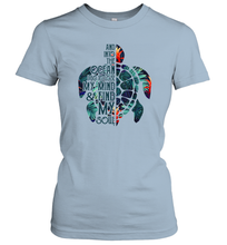 Load image into Gallery viewer, And Into The Ocean I Go To Lose My Mind And Find My Soul Women Cotton T-Shirt
