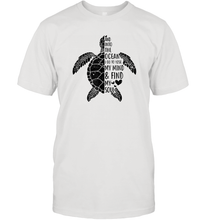 Load image into Gallery viewer, Funny Love Ocean Tee Shirt Turtle Gifts Men Cotton T-Shirt
