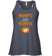 Load image into Gallery viewer, Womens Mommy's Little Pumpkin Baby Halloween Women Racerback Tank