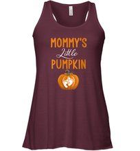 Load image into Gallery viewer, Womens Mommy's Little Pumpkin Baby Halloween Women Racerback Tank
