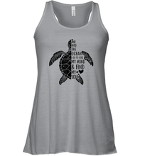 Load image into Gallery viewer, Funny Love Ocean Tee Shirt Turtle Gifts Women Racerback Tank