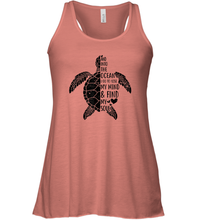 Load image into Gallery viewer, Funny Love Ocean Tee Shirt Turtle Gifts Women Racerback Tank