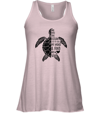 Load image into Gallery viewer, Funny Love Ocean Tee Shirt Turtle Gifts Women Racerback Tank