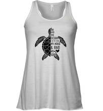 Load image into Gallery viewer, Funny Love Ocean Tee Shirt Turtle Gifts Women Racerback Tank