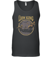 Load image into Gallery viewer, Disney Lion King Distressed Lion King Trio Graphic Tee Men Cotton Tank Top
