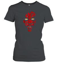 Load image into Gallery viewer, Star Wars Darth Maul Hooded Face Creeping Graphic Women Cotton T-Shirt