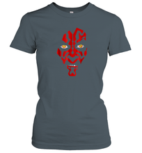 Load image into Gallery viewer, Star Wars Darth Maul Hooded Face Creeping Graphic Women Cotton T-Shirt