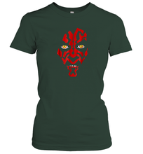 Load image into Gallery viewer, Star Wars Darth Maul Hooded Face Creeping Graphic Women Cotton T-Shirt