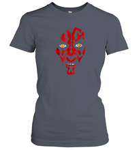 Load image into Gallery viewer, Star Wars Darth Maul Hooded Face Creeping Graphic Women Cotton T-Shirt