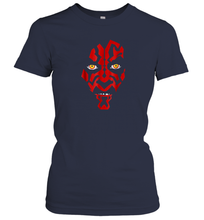 Load image into Gallery viewer, Star Wars Darth Maul Hooded Face Creeping Graphic Women Cotton T-Shirt